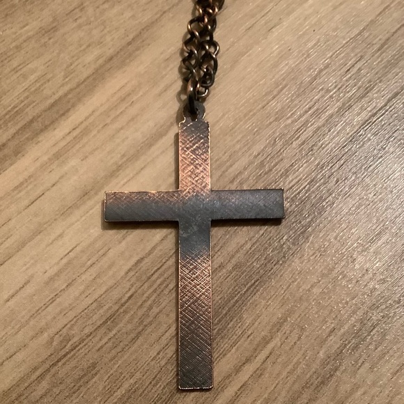 New Solid copper cross JESUS - Picture 3 of 4